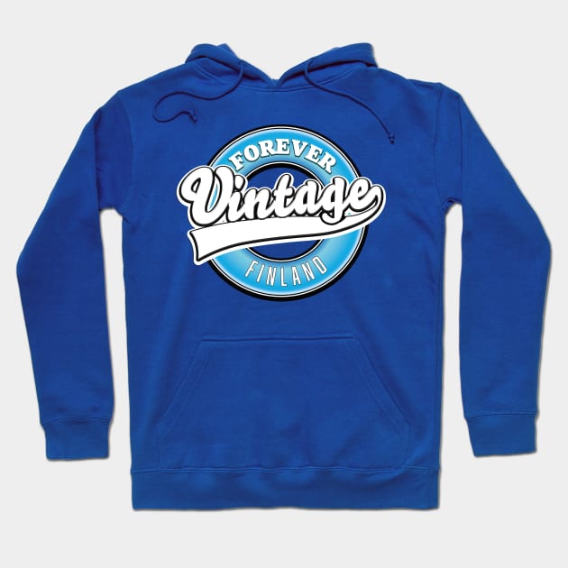 Forever vintage Finland logo Hoodie by nickemporium1